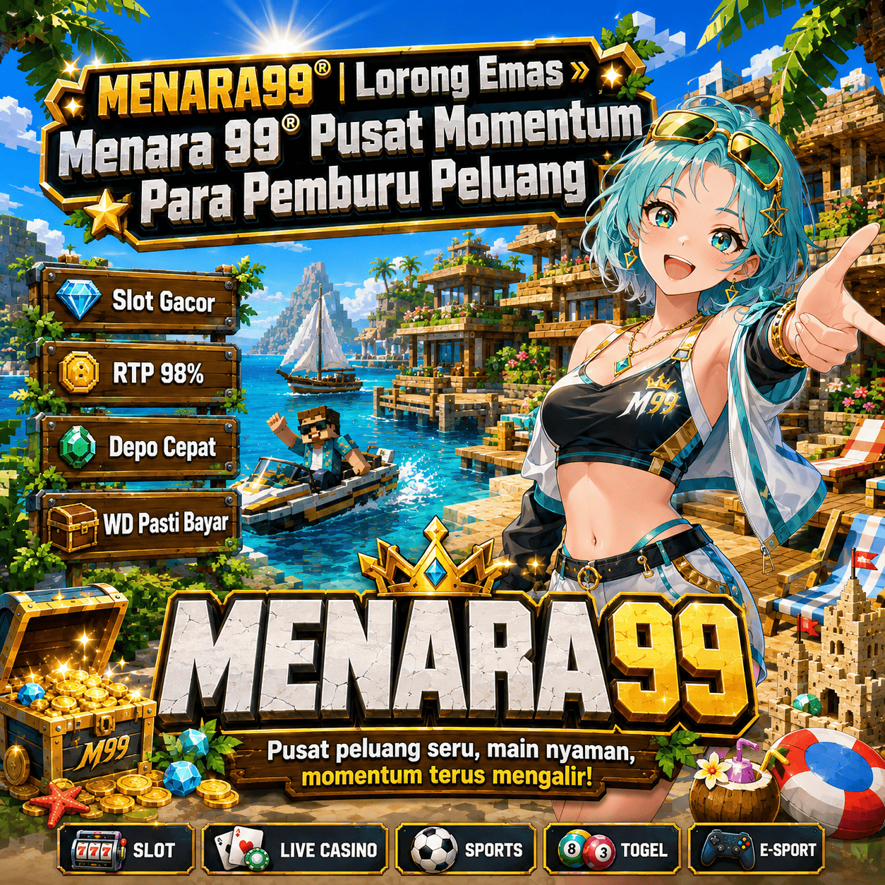 MENARA99® | Lorong Emas » Menara 99® Pusat Momentum Para Pemburu Peluang